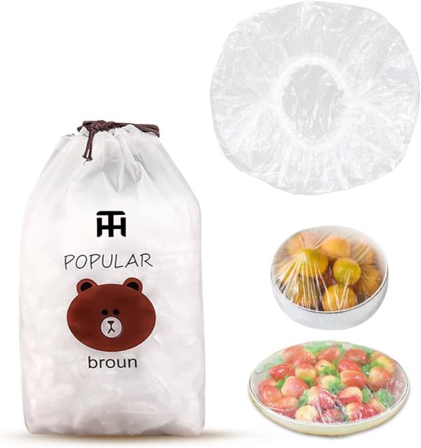Elastic Food Covers(100) & Dish Rugs Combo (2)