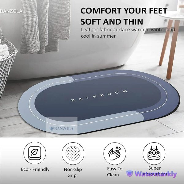 Non-slip Rubber Bath Mat:
