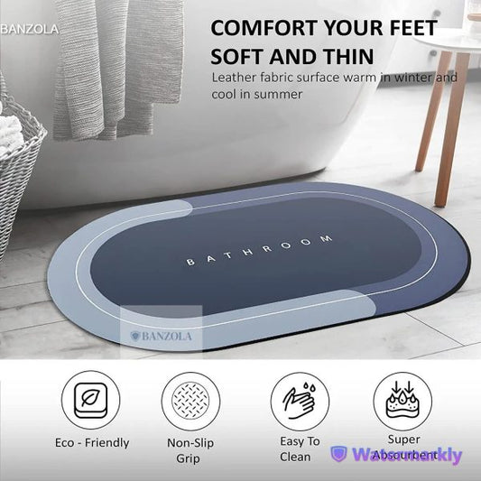 Non-slip Rubber Bath Mat: