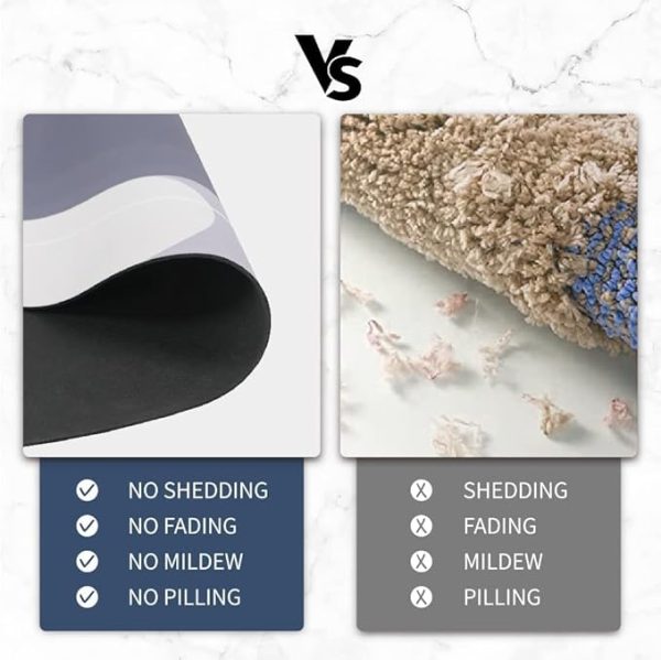Non-slip Rubber Bath Mat:
