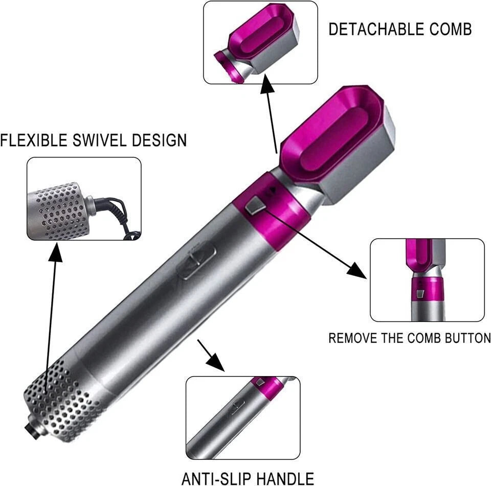 5 In 1 Electric Hair Dryer Brush